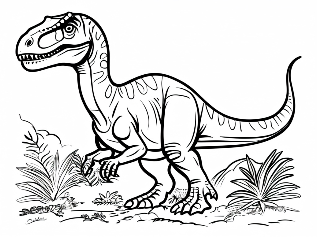 Dinosaur coloring page