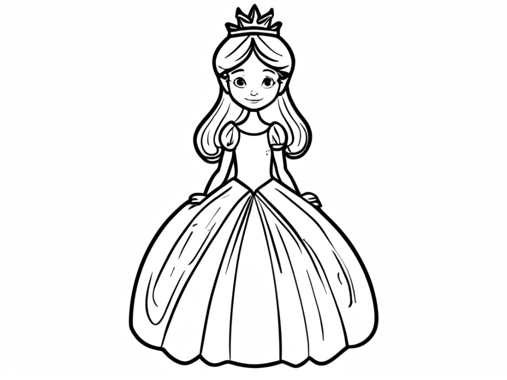 Princess coloring page